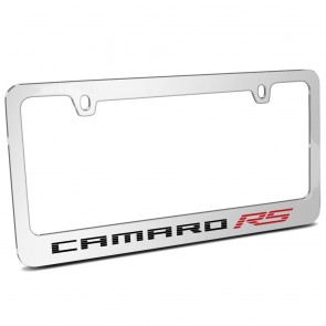 Camaro RS Chrome Metal | License Plate Frame