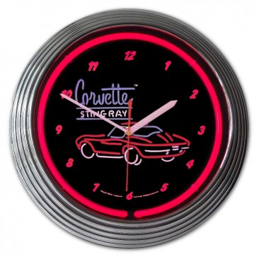 Corvette Sting Ray | Neon Clock