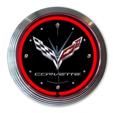 Corvette 2014 Stingray Neon Clock