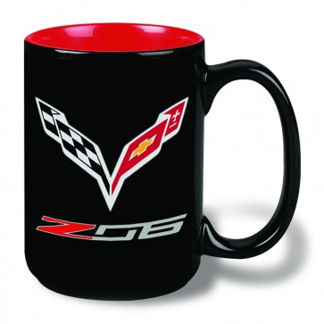 C7 Corvette Z06 15 oz Mug | Black/Red