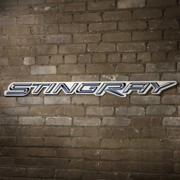 Stingray Script Steel Sign | 18" X 2"
