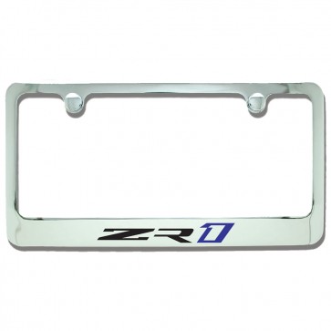 C7 ZR1 License Plate Frame - Chrome