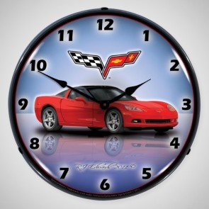 Corvette C6 Profile | 14" LED Backlit Clock | 10 Color Options